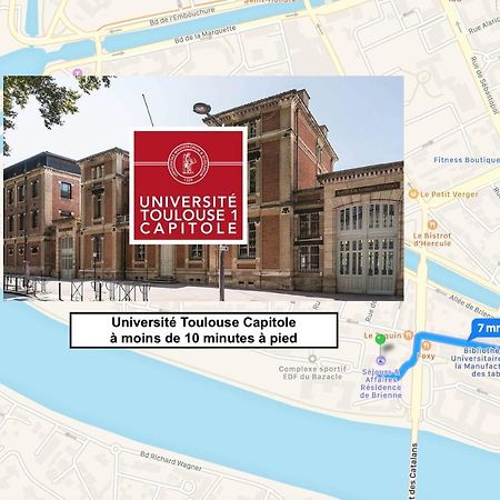 Appartement Avec Parking Toulouse Centre Pour Sejour Et Affaires מראה חיצוני תמונה