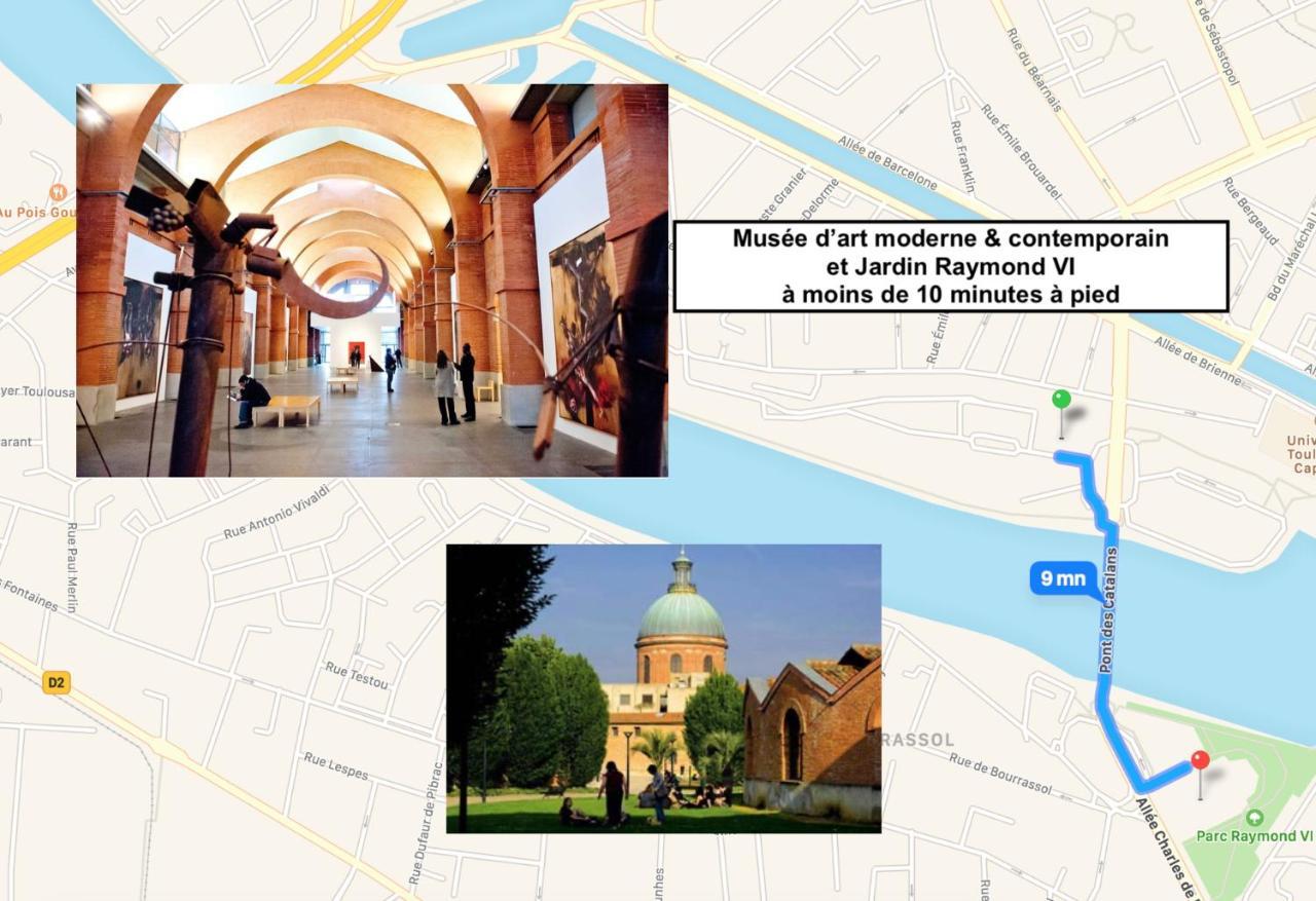 Appartement Avec Parking Toulouse Centre Pour Sejour Et Affaires מראה חיצוני תמונה
